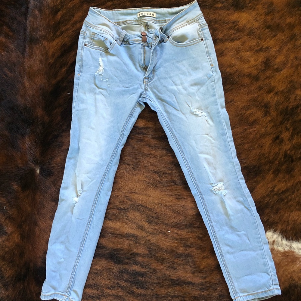 Encore skinny ripped jeans